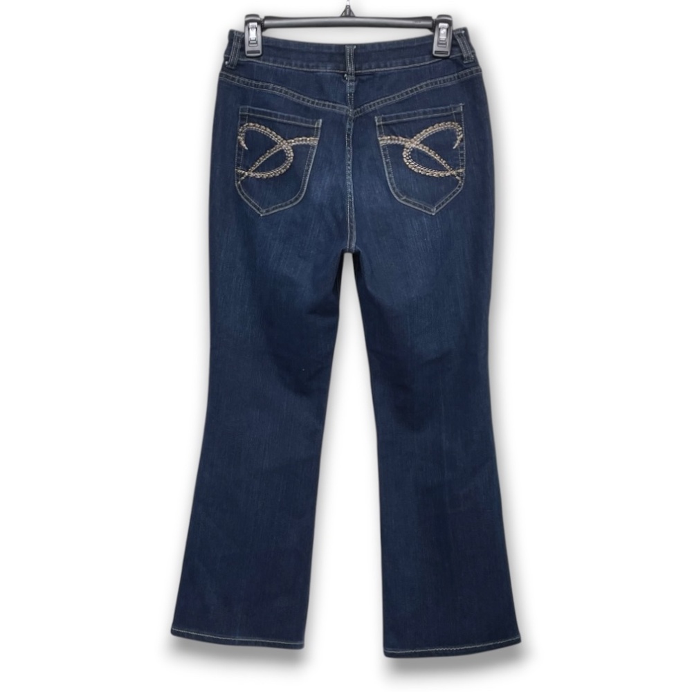 Chico’s Bundle Of Charm Boot Cut And Boyfriend Ankle Dark Wash Jeans Size 0.5/6 - Picture 4 of 15